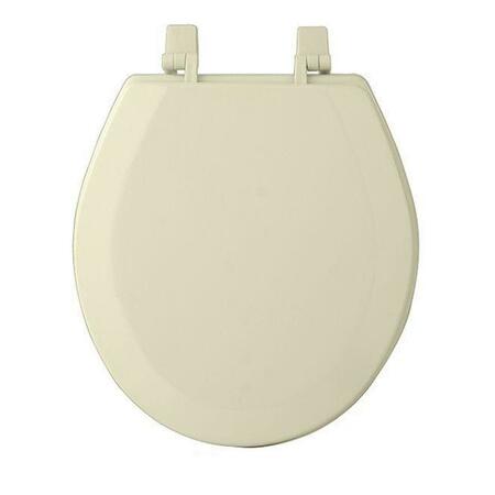 CHESTERFIELD LEATHER Fantasia Bone Standard Wood Toilet Seat, 17 In. CH3214
